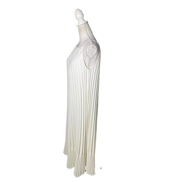 Proenza Schouler White Label Pleated Sleeveless Dress White Womens Size 6 - Picture 6 of 12